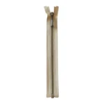 YKK Divisible Metal Zip 4 mm (9.8"-25.6" / 25-65 cm) 573 Beige