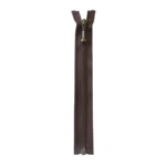 YKK Divisible Metal Zip 4 mm (9.8"-25.6" / 25-65 cm) 570 Brown