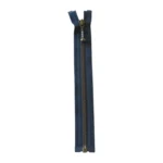 YKK Divisible Metal Zip 4 mm (9.8"-25.6" / 25-65 cm) 560 Navy
