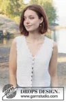 257-32 Scallop Bliss Vest by DROPS Design