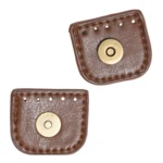 Go Handmade Magnetic Snap Closure 4 cm Brown with bronze
