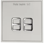 Go Handmade Metal Buckle 25 x 19 mm, Silver