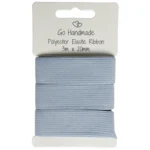 Go Handmade Elastic Band: 3 m x 20 mm, Grey/blue