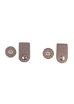 Go Handmade Bag closure with press stud: Beige/silver