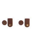 Go Handmade Bag closure with press stud: Brown/bronze