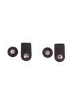 Go Handmade Bag closure with press stud: Black/silver