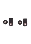 Go Handmade Bag closure with press stud: Black/silver
