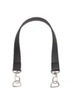 Go Handmade Bag Handle with Lobster Clasp and D-ring Black/Silver