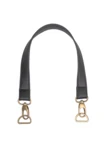 Go Handmade Bag Handle with Lobster Clasp and D-ring Black/Bronze