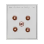 Go Handmade Pearl buttons: Half-round, Pastel brown