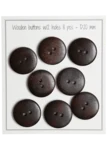 Go Handmade Wooden Buttons - UFO: 20 mm