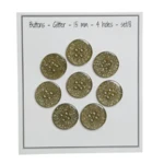 Go Handmade Glitter Buttons Green