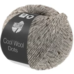 Lana Grossa Cool Wool Dots 09 Light gray