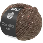 Lana Grossa Cool Wool Dots 11 Gray brown