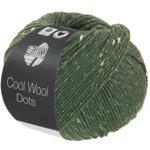 Lana Grossa Cool Wool Dots 08 Gray green