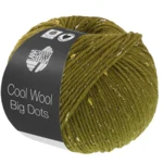 Lana Grossa Cool Wool Big Dots 107 Olive green