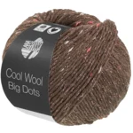 Lana Grossa Cool Wool Big Dots 111 Gray brown
