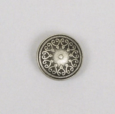 Metal knob 15mm w / eye Silver-plated