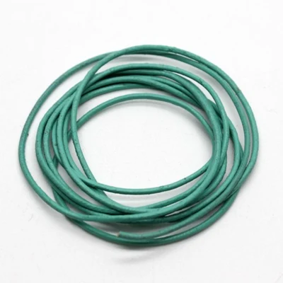 Leather cord, turquoise, 1 meter