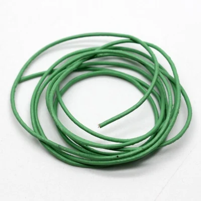 Leather cord, Mint, 1 meter