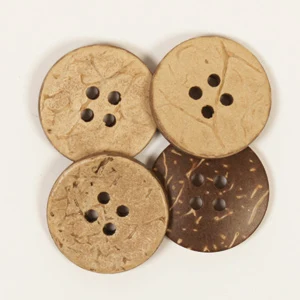 LindeHobby Light Wood Buttons, 15 mm, 10 pcs