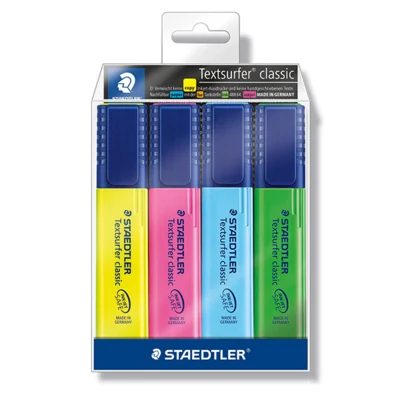 STAEDTLER Textsurfer classic 364 WP4, 4 colors