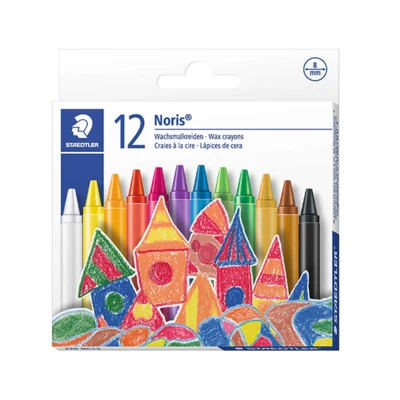 STAEDTLER Noris Club 220 Wax Crayons, 12 pcs