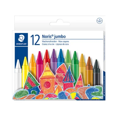 STAEDTLER Noris Club Jumbo 229 Wax Crayons, 12 pcs