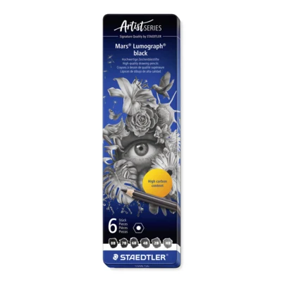 STAEDTLER Mars Lumograph Draw Pencils, 6 pcs