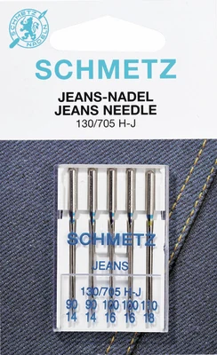 Schmetz Sewing Machine Jeans, 5 pcs