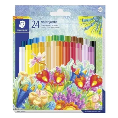 STAEDTLER Noris Club jumbo Oil pastel colours, 24 pcs