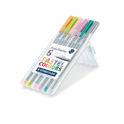 STAEDTLER Triplus Fineliner Pastel Colours, 6 pcs