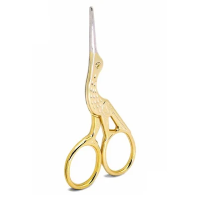 Scissors, Stork, Gold, 9 cm