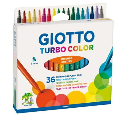 Giotto Turbo Color Pens, 36 pcs