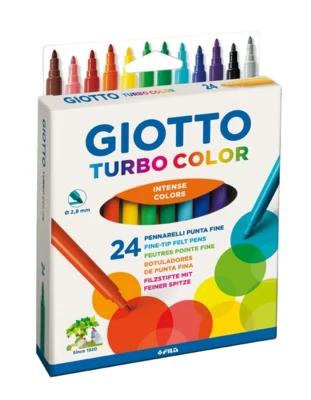 Giotto Turbo Color Pens, 24 pcs