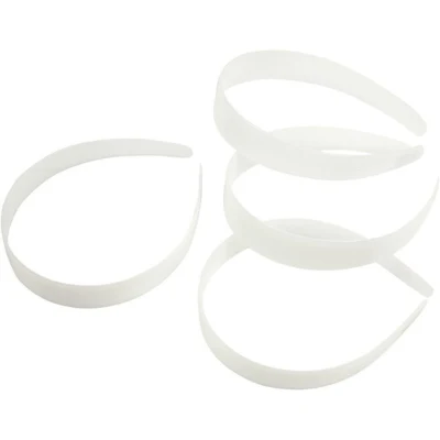 Headband Plastic White, 25 mm