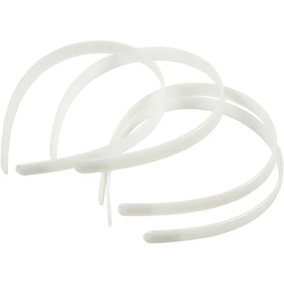 Headband Plastic White, 13 mm