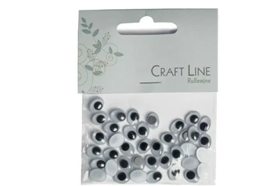 Craft Line Roller Eyes Oval 10 mm, 40 pcs