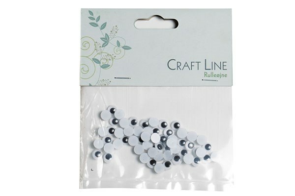 Craft Line Roller Eyes 6 mm, 60 pcs