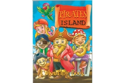 Colouring Book A4 Pirates Island, 16 pages