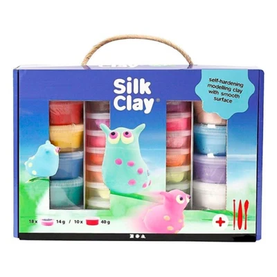 Silk Clay Gift Box, 18x14 g + 10x40 g