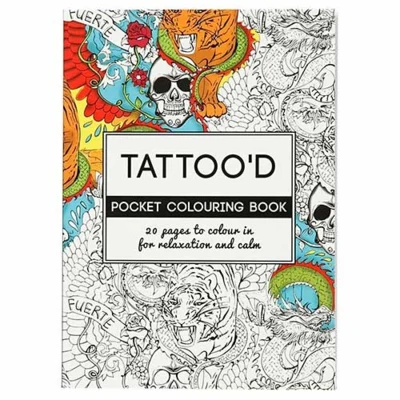 Colouring book Tattoo'd 10.5 x 14.5 cm, 20 pages