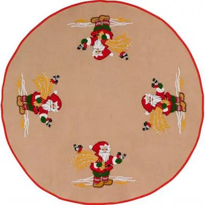 Christmas tree carpet Embroidery kit Santa Claus