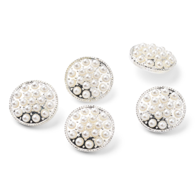 HobbyArts Pearl buttons 17 mm, 5 pcs
