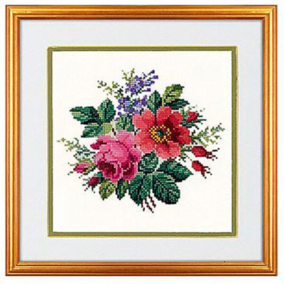 Embroidery kit Flower bouquet