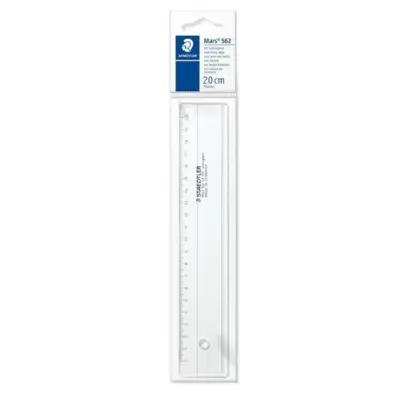 STAEDTLER Plastic Ruler 20 cm, Transparent