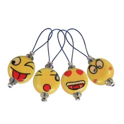 KnitPro ZOONI Stitch Markers Smileys, 12 pcs