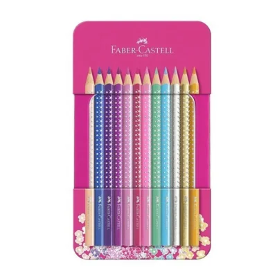 Faber-Castell, Sparkling Colored Pencils, 12 pieces
