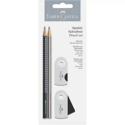 Faber-Castell, Sparkle Pencil Set Silver/Black