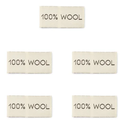 LindeHobby 100% Wool, Label (4 cm x 2 cm)